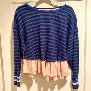 Long sleeve peplum top